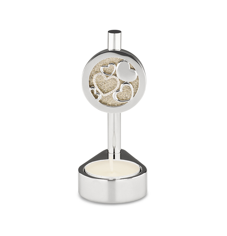 Candle urn with heart