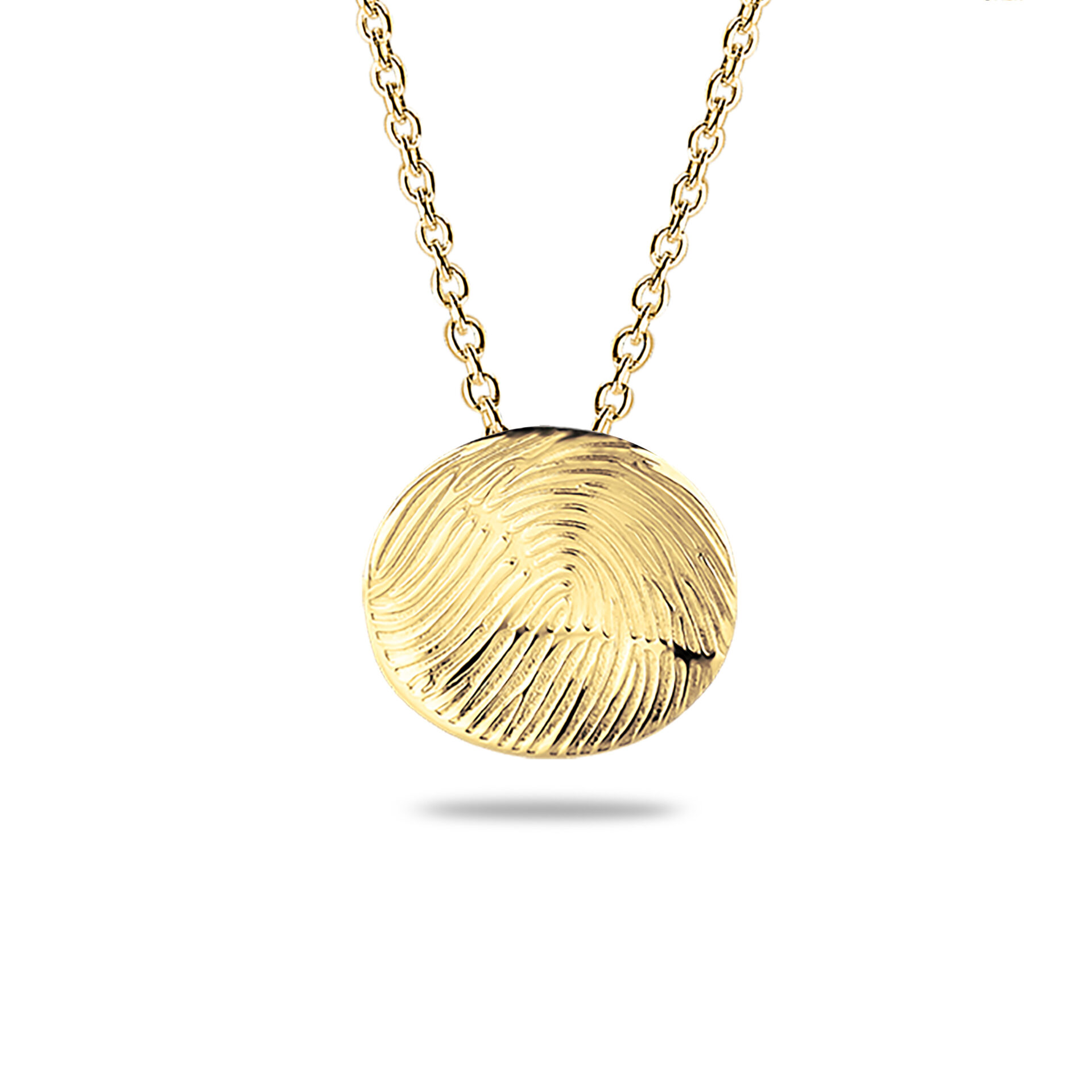 Organic Fingerprint Coin Lasered