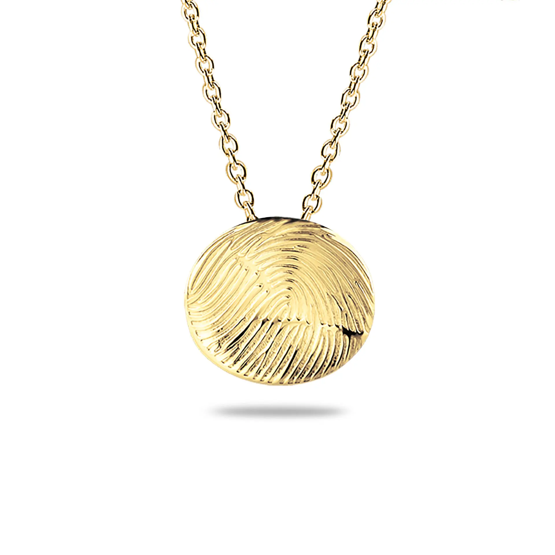 Organic Fingerprint Coin Lasered