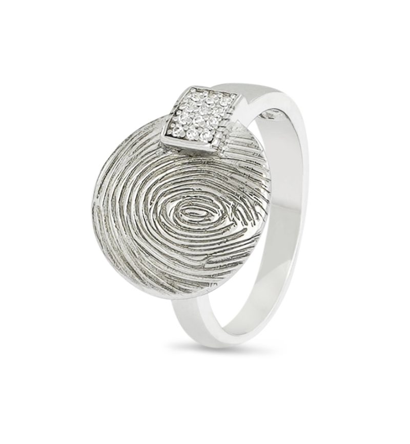 Disk Fingerprint Ring - Afbeelding 2