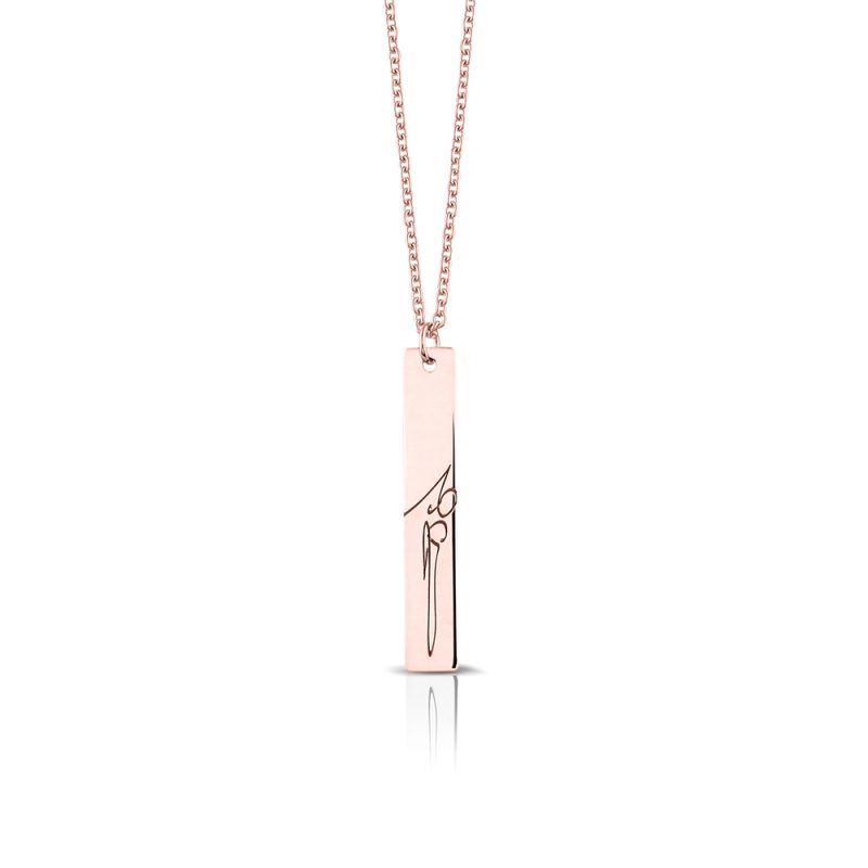 Vertical Bar Necklace - Afbeelding 3