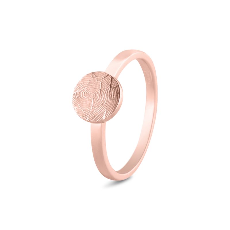 Plain Signet Disk Ring - Afbeelding 3