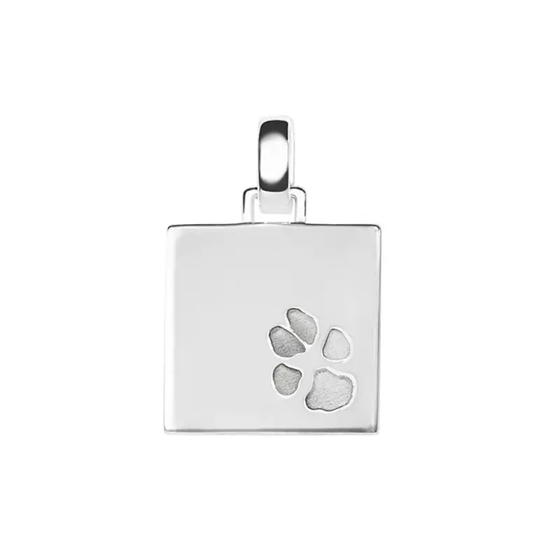 Square Paw Print Pendant - Afbeelding 2