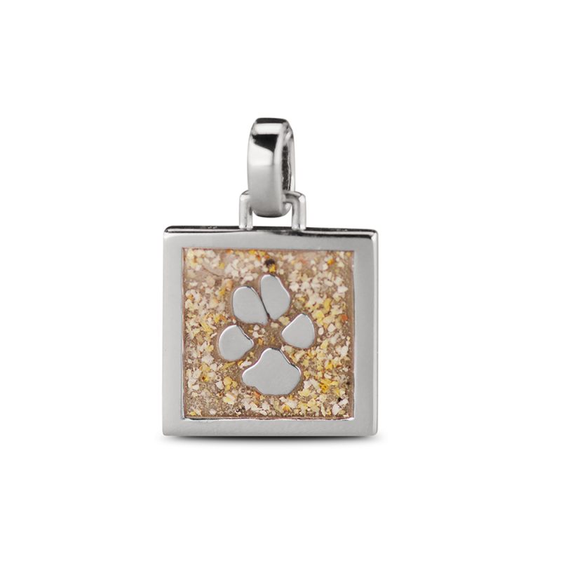 Square Paw Print Pendant - Afbeelding 2