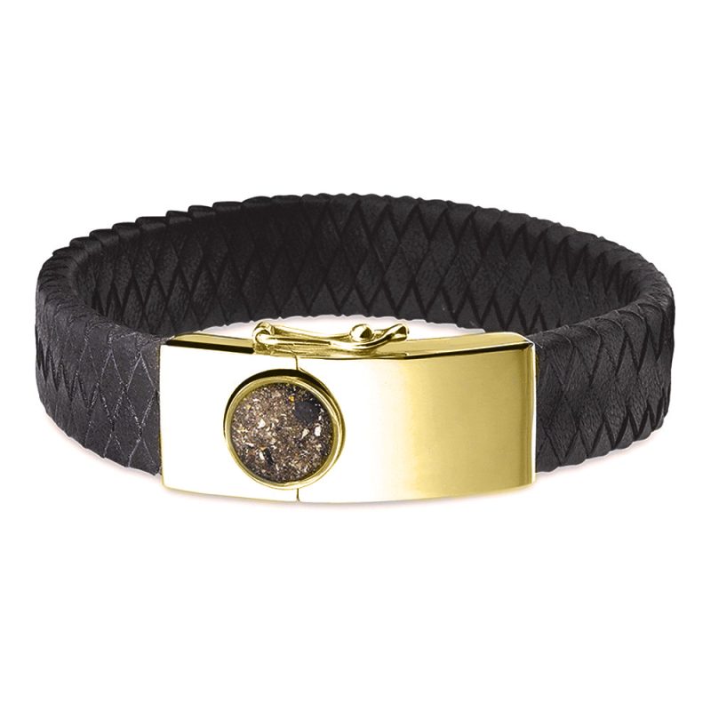 Large Clasp Leather Bracelet