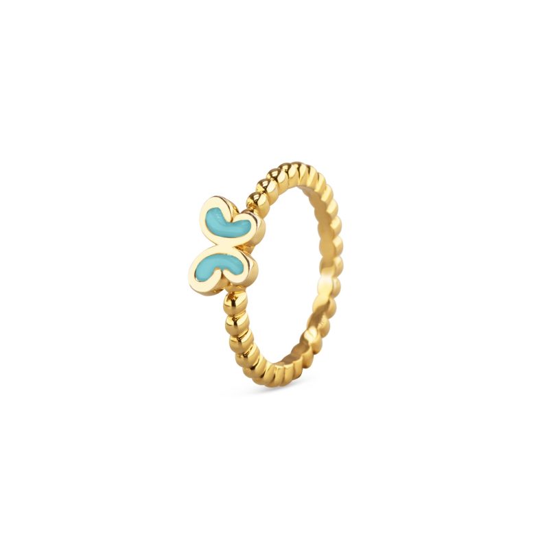 Bubble Band Butterfly Ring