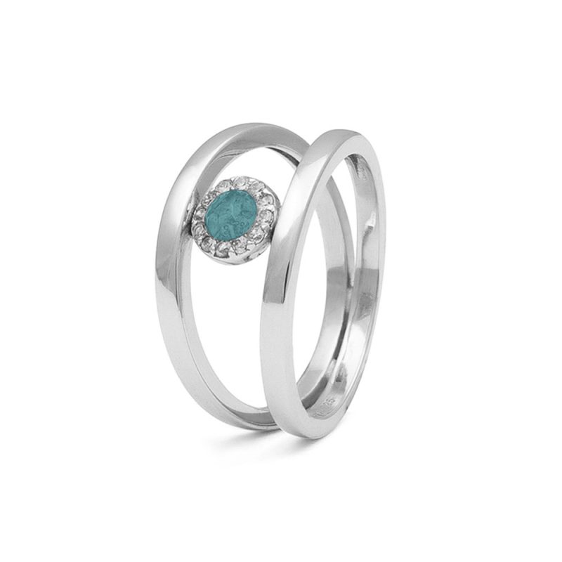 Double Band Gems Ring - Afbeelding 2
