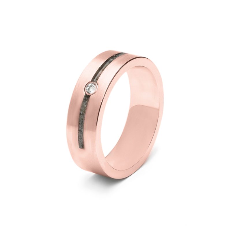 Double Groove Gem Ring - Afbeelding 3