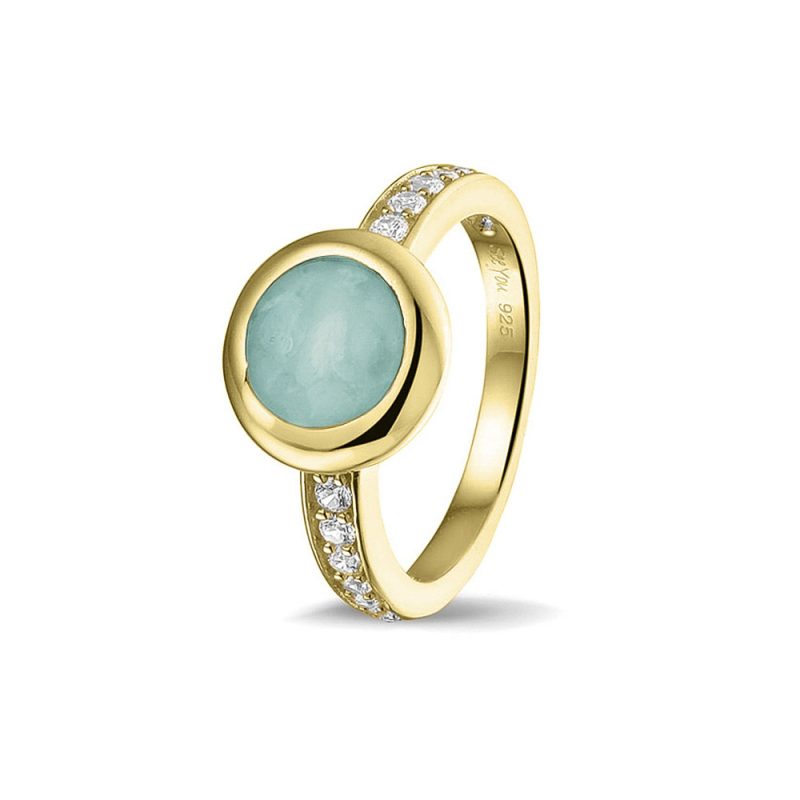 Round Head Gem Ring Band