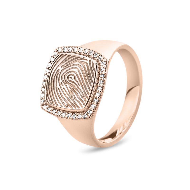 Square Signet & Ash Ring - Afbeelding 3