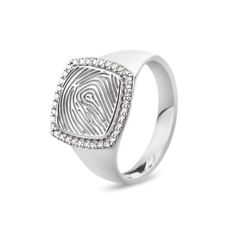 Square Signet & Ash Ring - Afbeelding 2