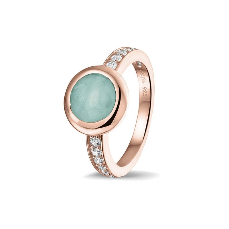Round Head Gem Ring Band - Afbeelding 3