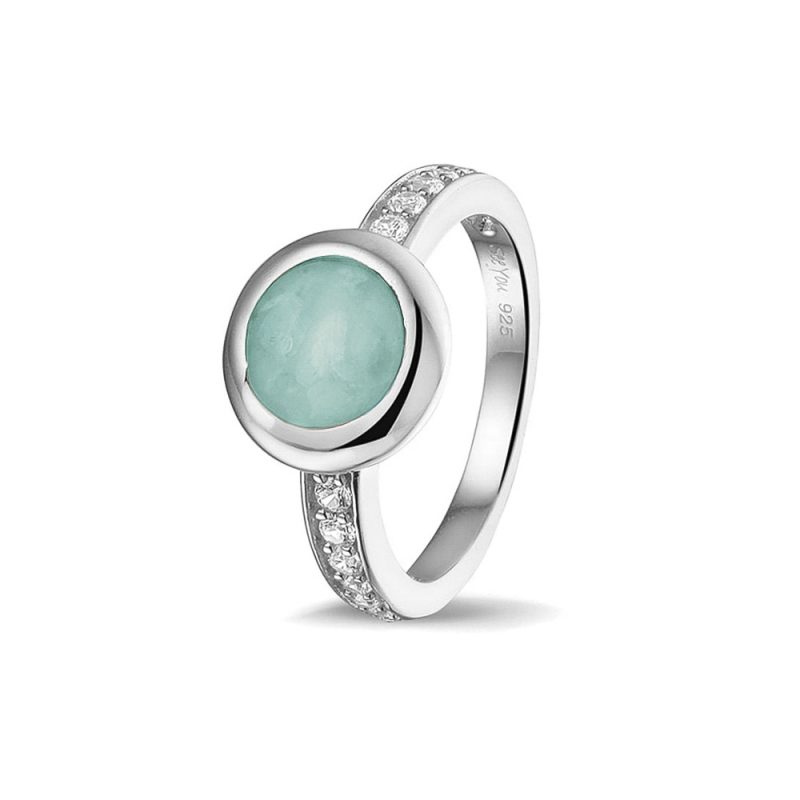 Round Head Gem Ring Band - Afbeelding 2
