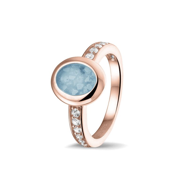Oval Head Gem Ring Band - Afbeelding 3