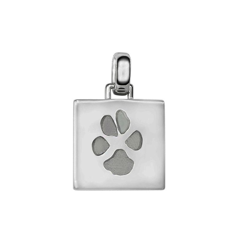 Square Paw Print Pendant - Afbeelding 3