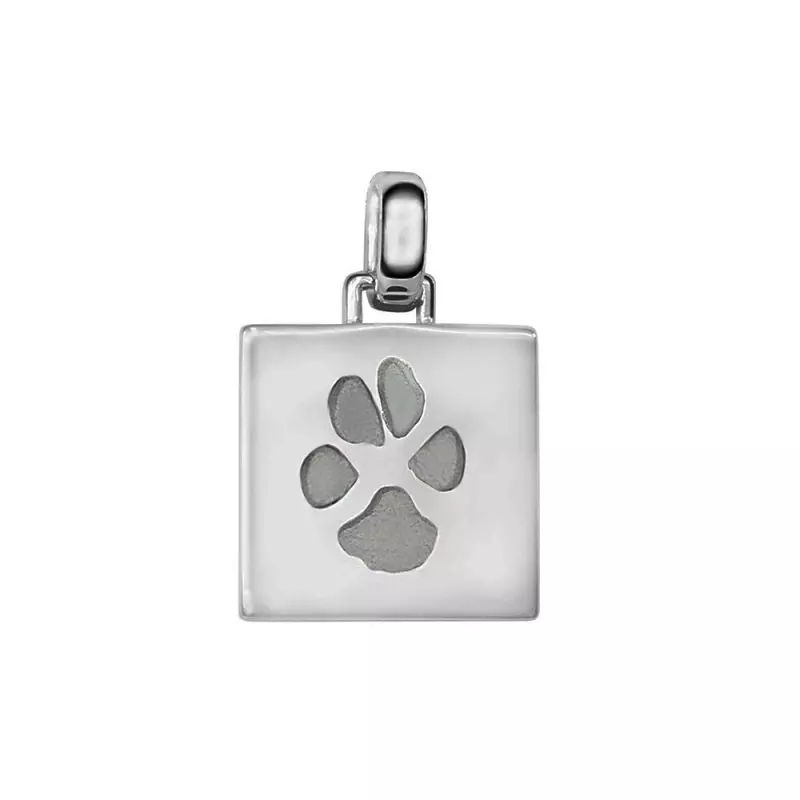 Square Paw Print Pendant - Afbeelding 3
