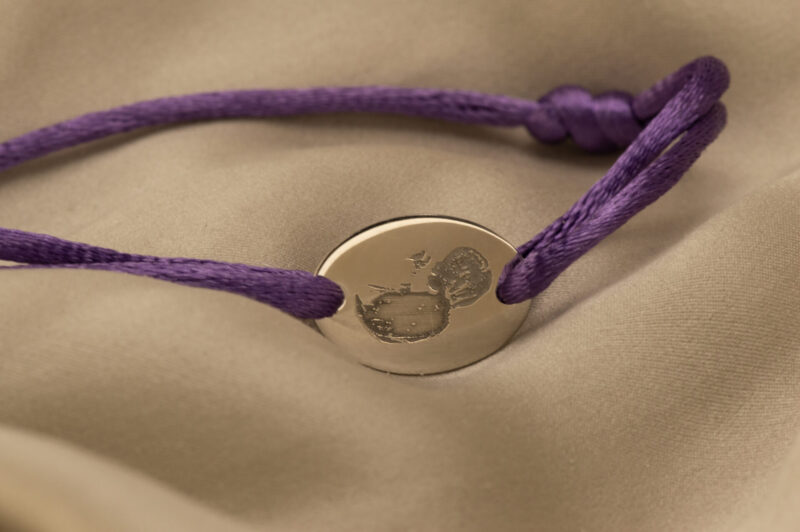 Satin Cord Oval Engraving Disk - Afbeelding 3