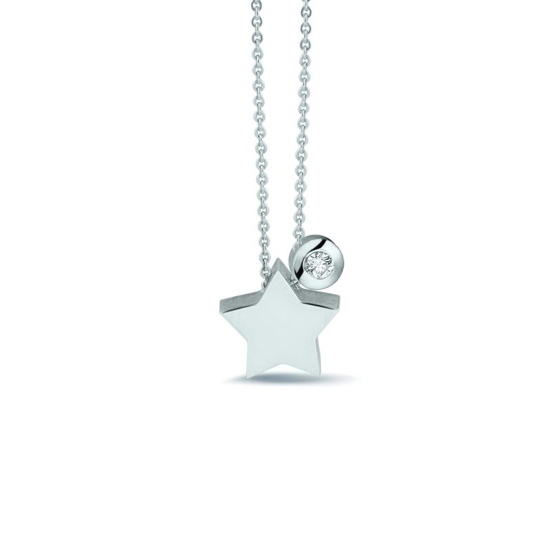 Mini Star Necklace with stone - Afbeelding 2