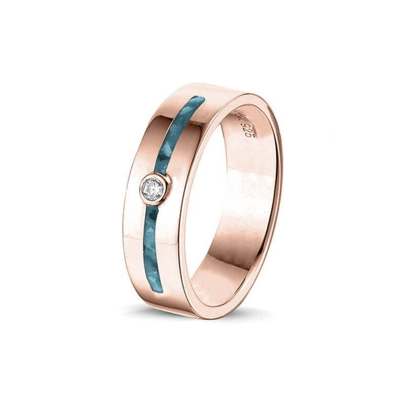 Double Groove Gem Ring - Afbeelding 3