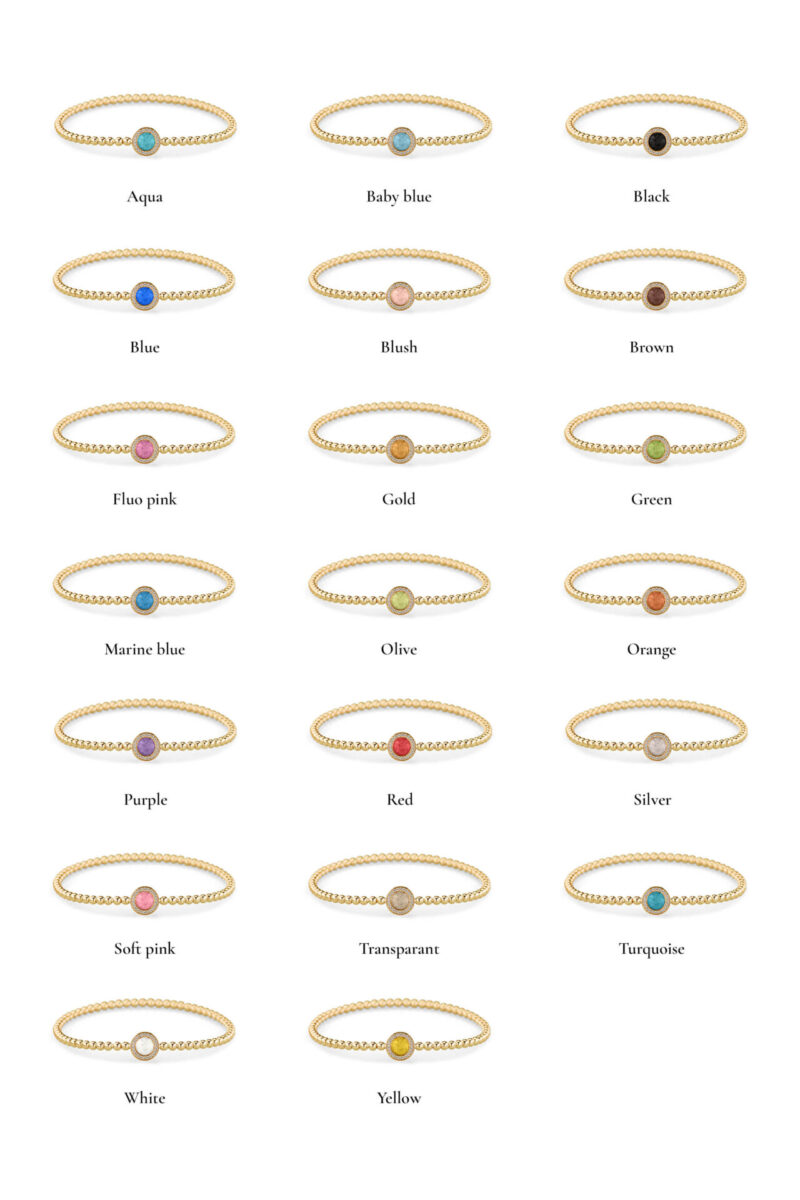 Round Gem Bubble Bracelet - Afbeelding 3