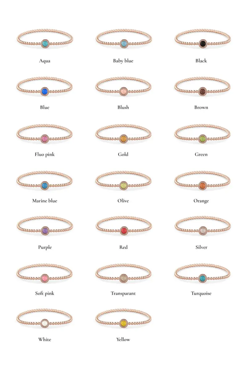 Round Gem Bubble Bracelet - Afbeelding 4