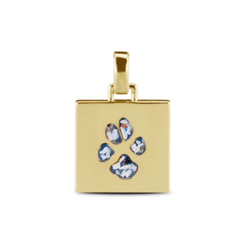 Square Paw Print Pendant