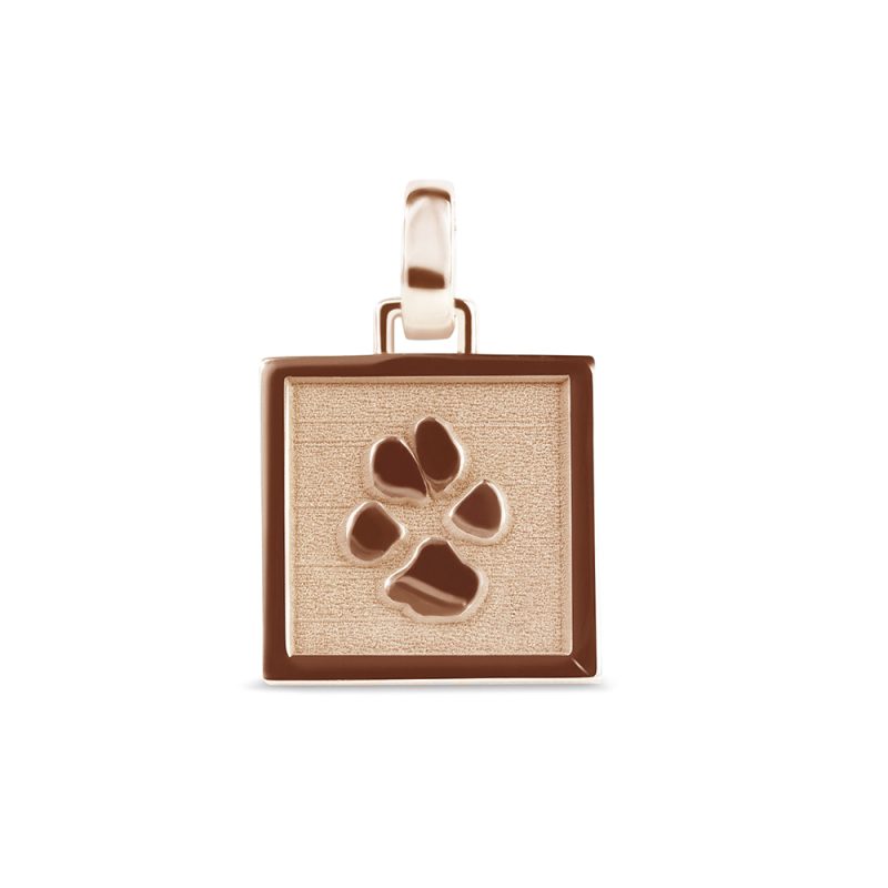 Square Paw Print Pendant - Afbeelding 3