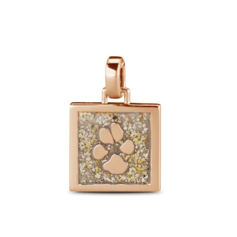Square Paw Print Pendant - Afbeelding 3