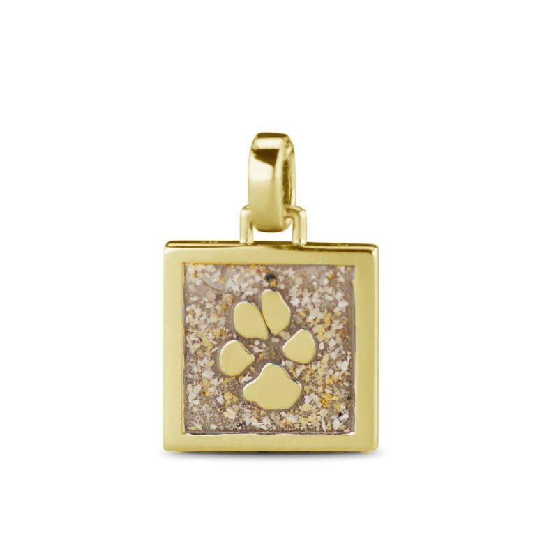 Square Paw Print Pendant