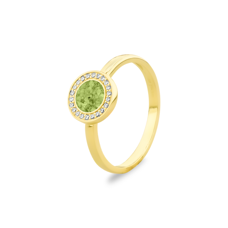 Gem Disk Signet Ring