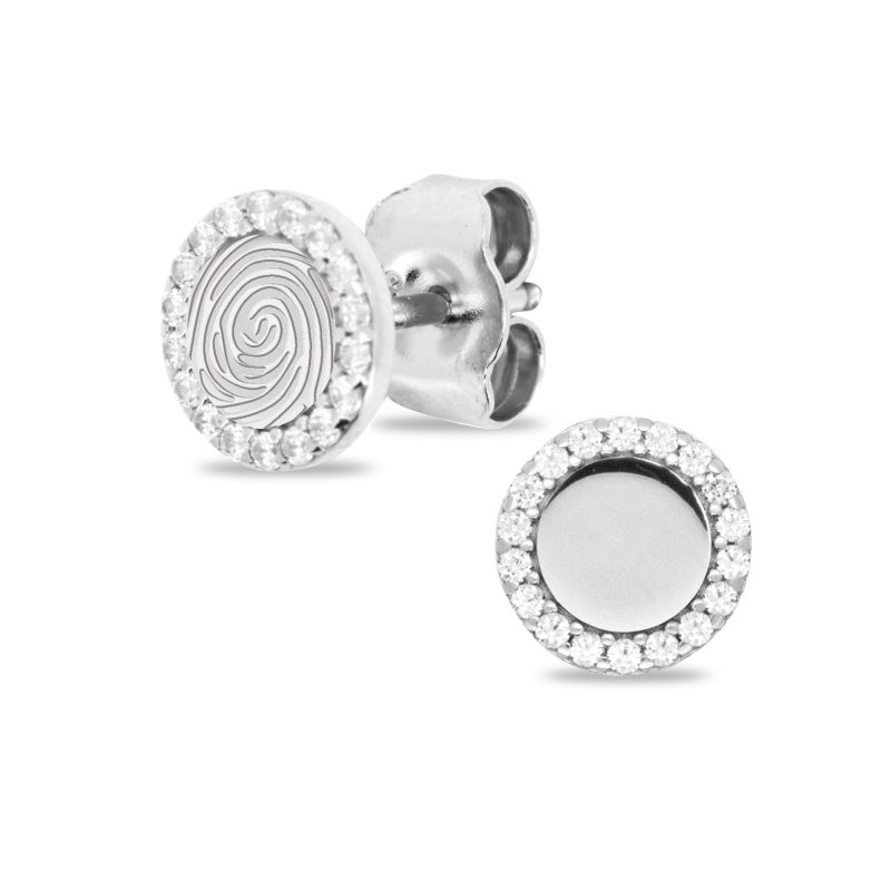 Gem engraving ear studs - Afbeelding 2