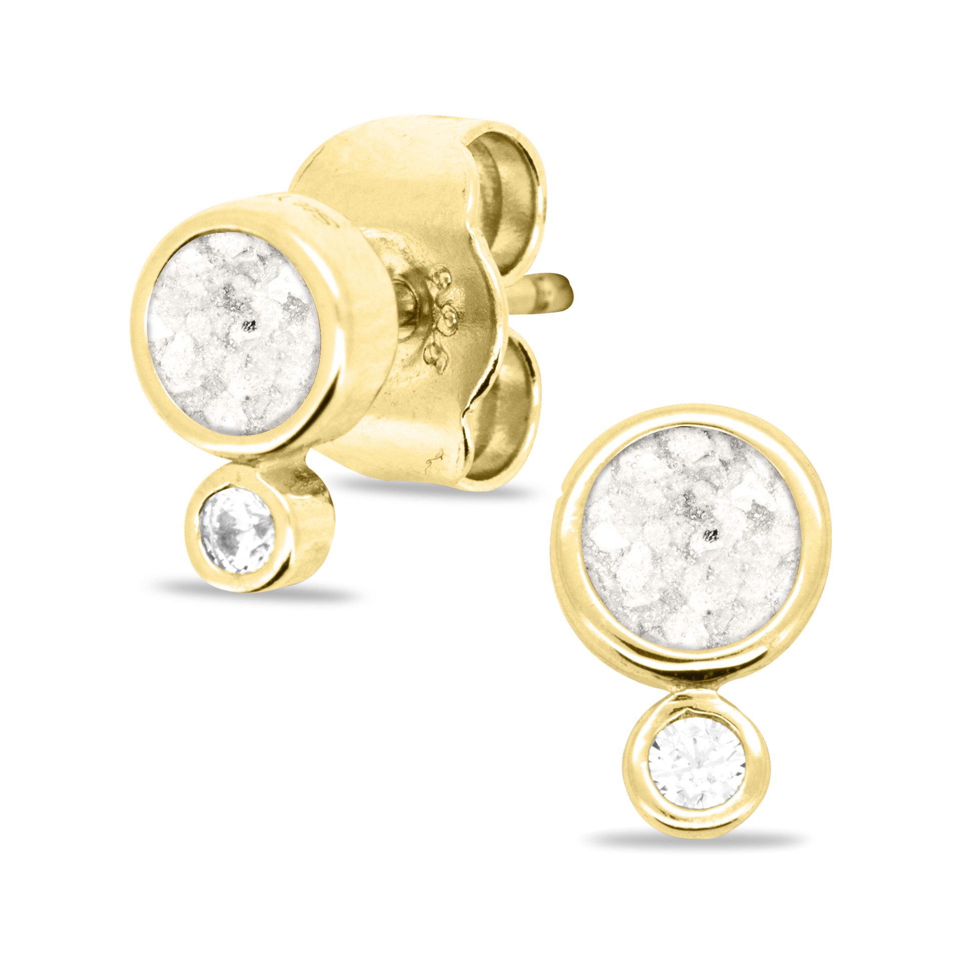 Birth stone ear studs