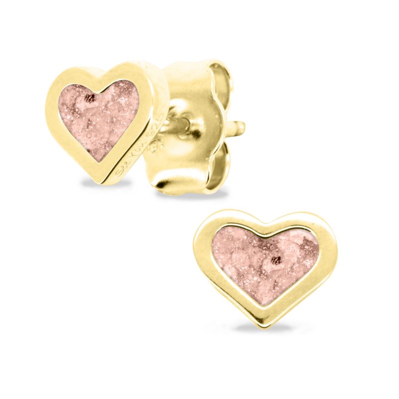 Heart ear studs