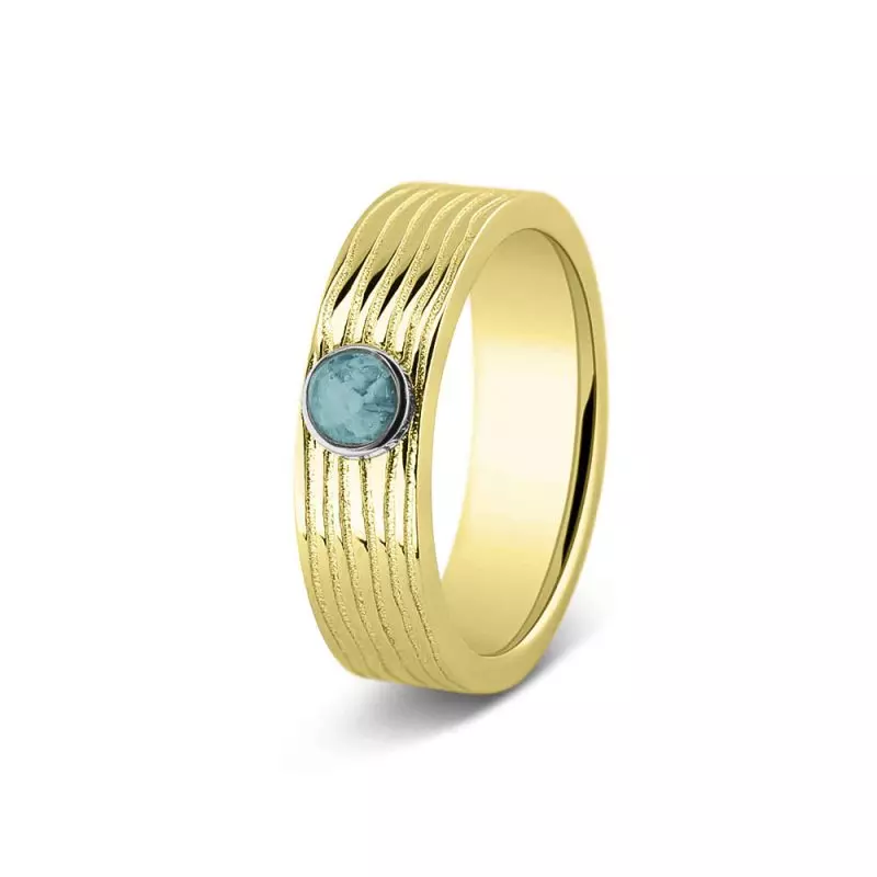 Horizontal Wrinkle Ring