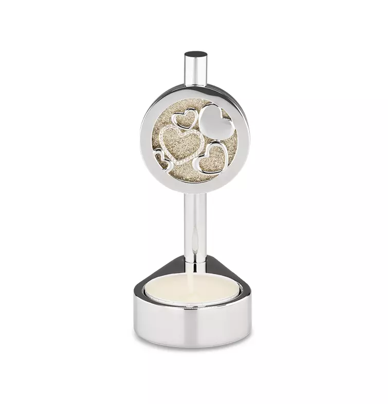 Candle urn with heart