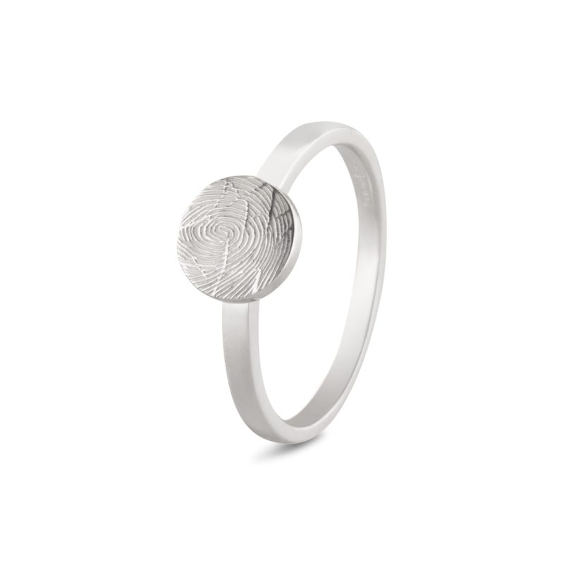Plain Signet Disk Ring - Image 2