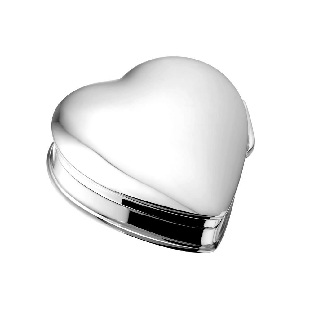 Silver mini urn heart