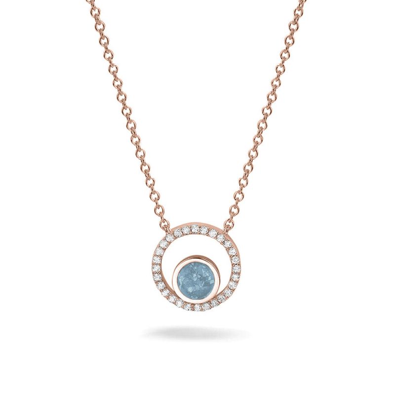 Circle Gem Necklace - Image 3