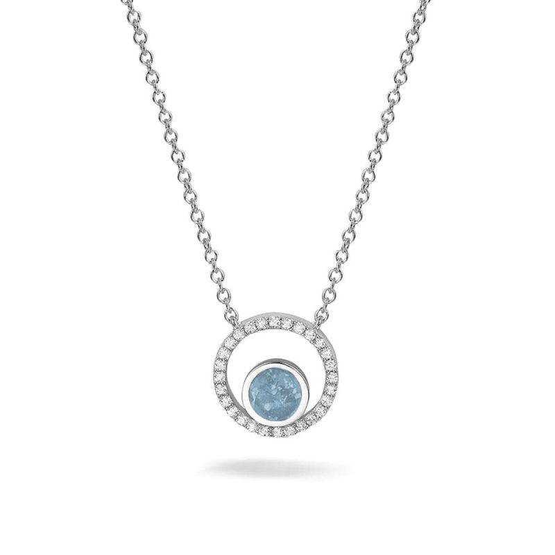 Circle Gem Necklace - Image 2