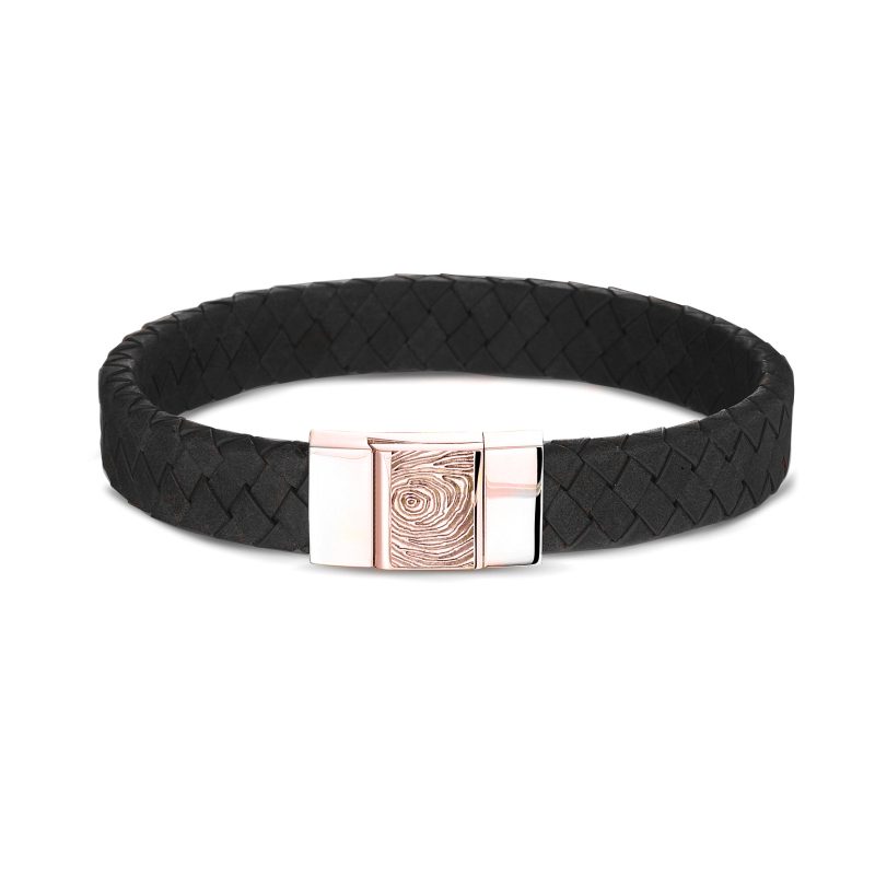 Leather Fingerprint Bracelet - Image 3