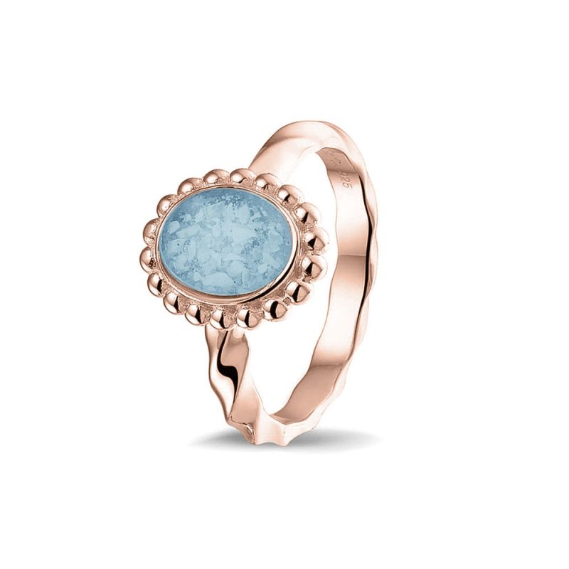 Twisted Band Bubble Ring Oval - Image 3
